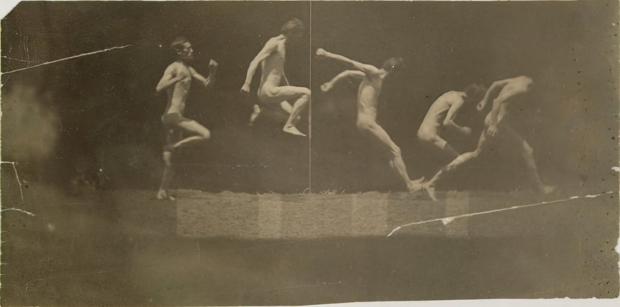 Marey Wheel Photographs of George Reynolds, 1884 by Thomas Eakins