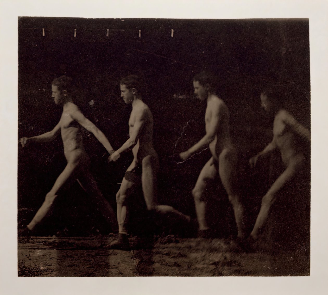 Marey Wheel Photographs of Unidentified Model by Thomas Eakins