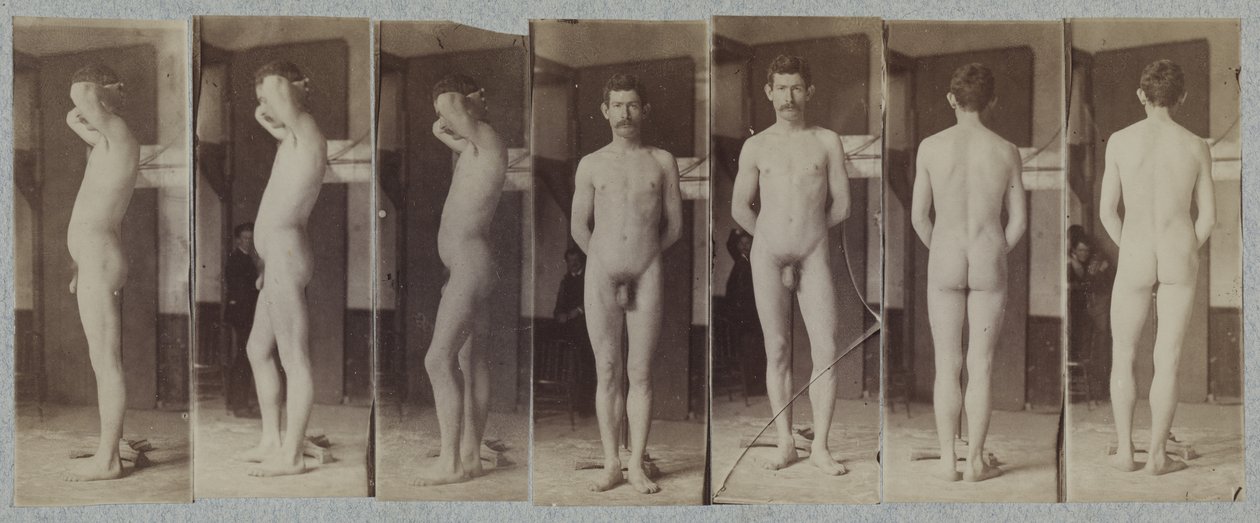 Photographs of a Standing Male Nude Model ("Joseph Smith") by Thomas Eakins