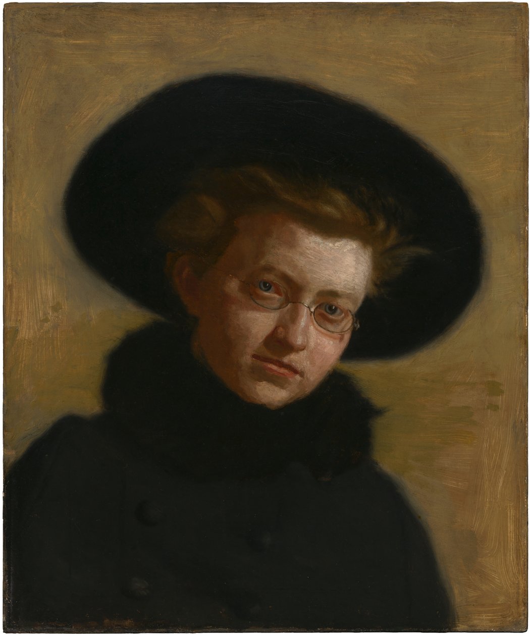 Portrait of Lillian Hammit (Girl in a Big Hat) by Thomas Eakins