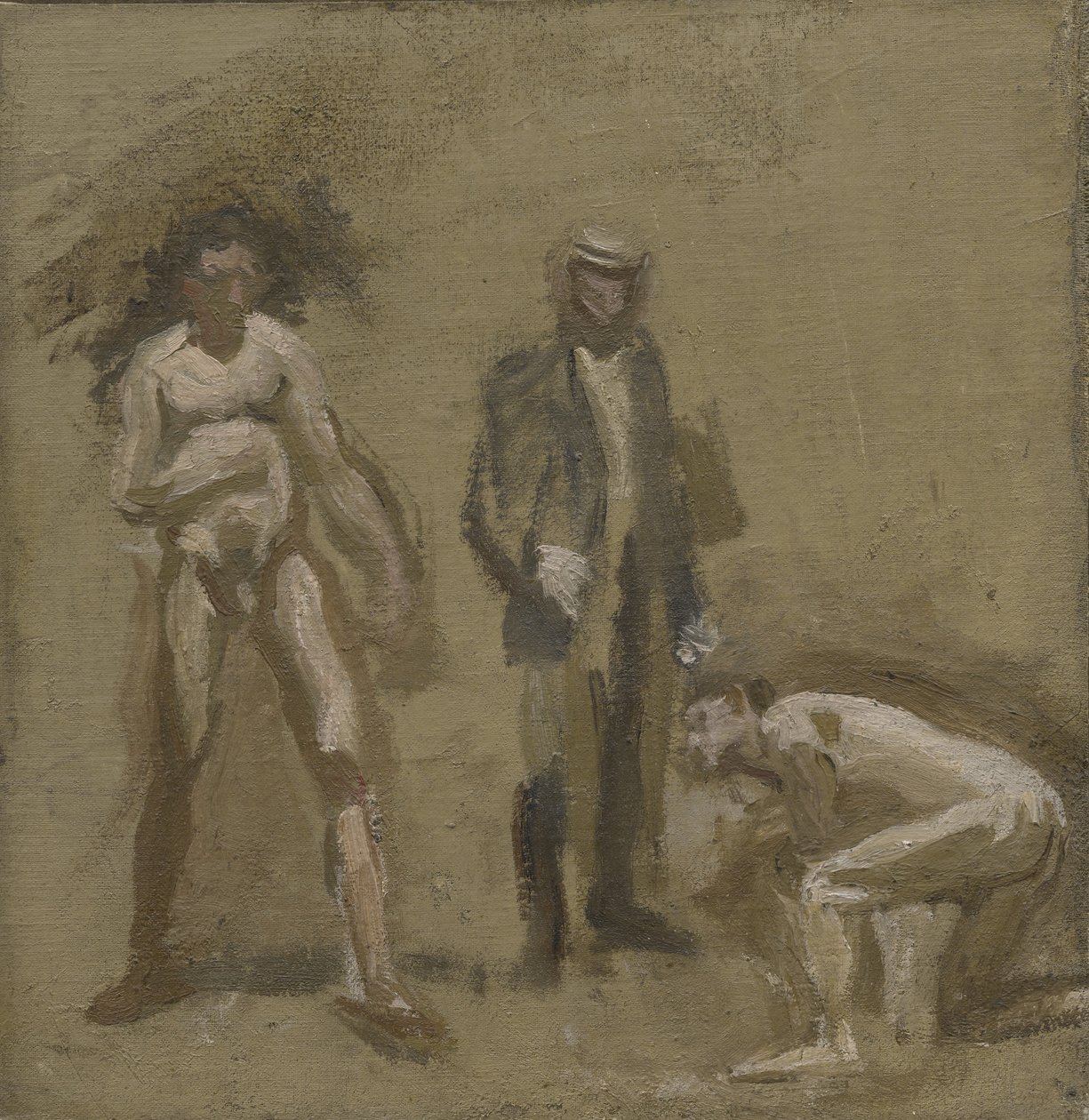 Taking the Count, Study by Thomas Eakins