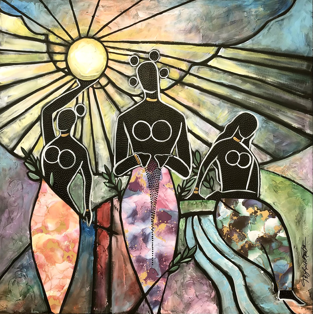 Sun Earth Water, Women of Power and Strength by Thomas Elias Lockhart