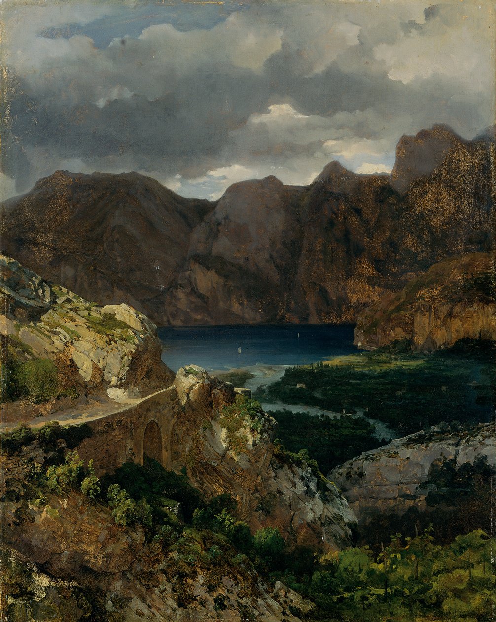 View of Lake Garda by Thomas Ender