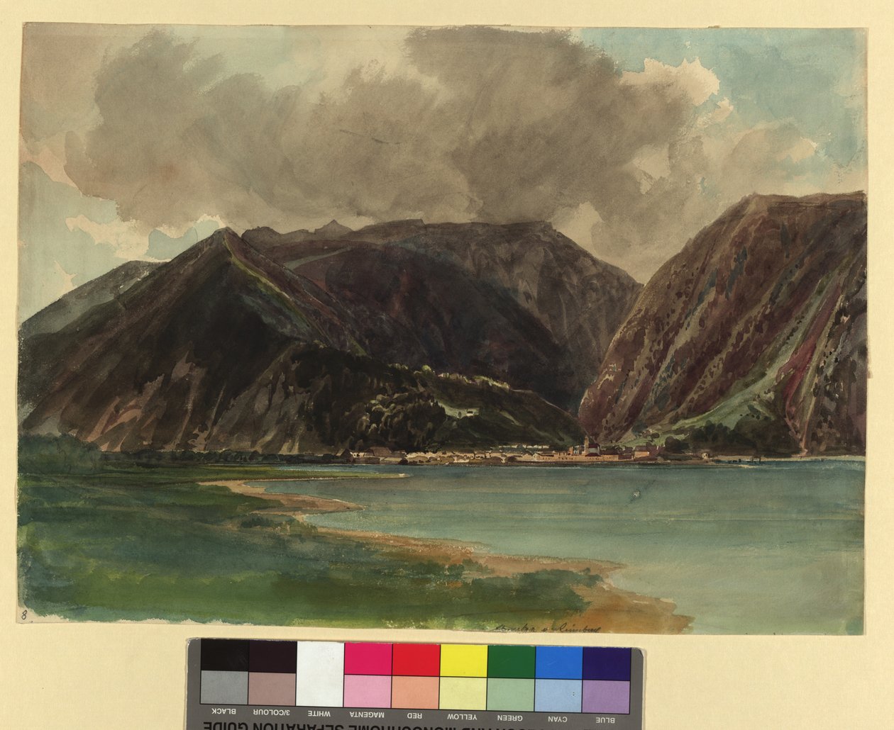 Wolfgangsee with View of St. Wolfgang and Schafberg by Thomas Ender