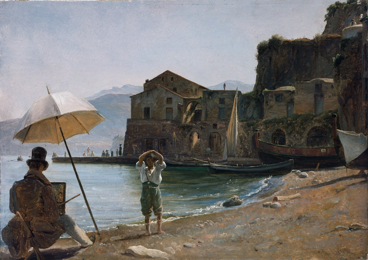 The Painter and the Boy, c.1834 by Thomas Fearnley