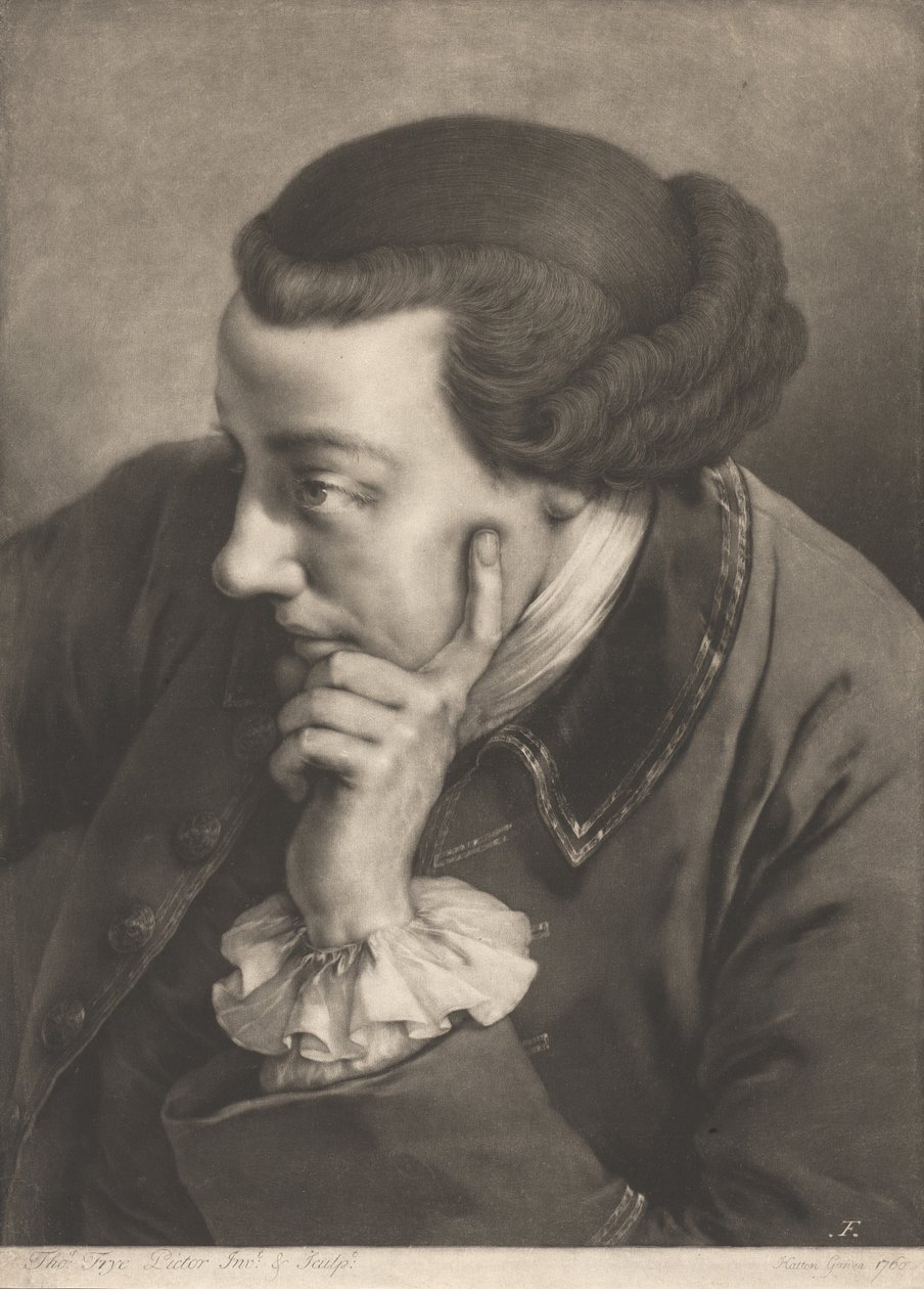 Portrait of a Young Man Leaning on His Right Elbow by Thomas Frye