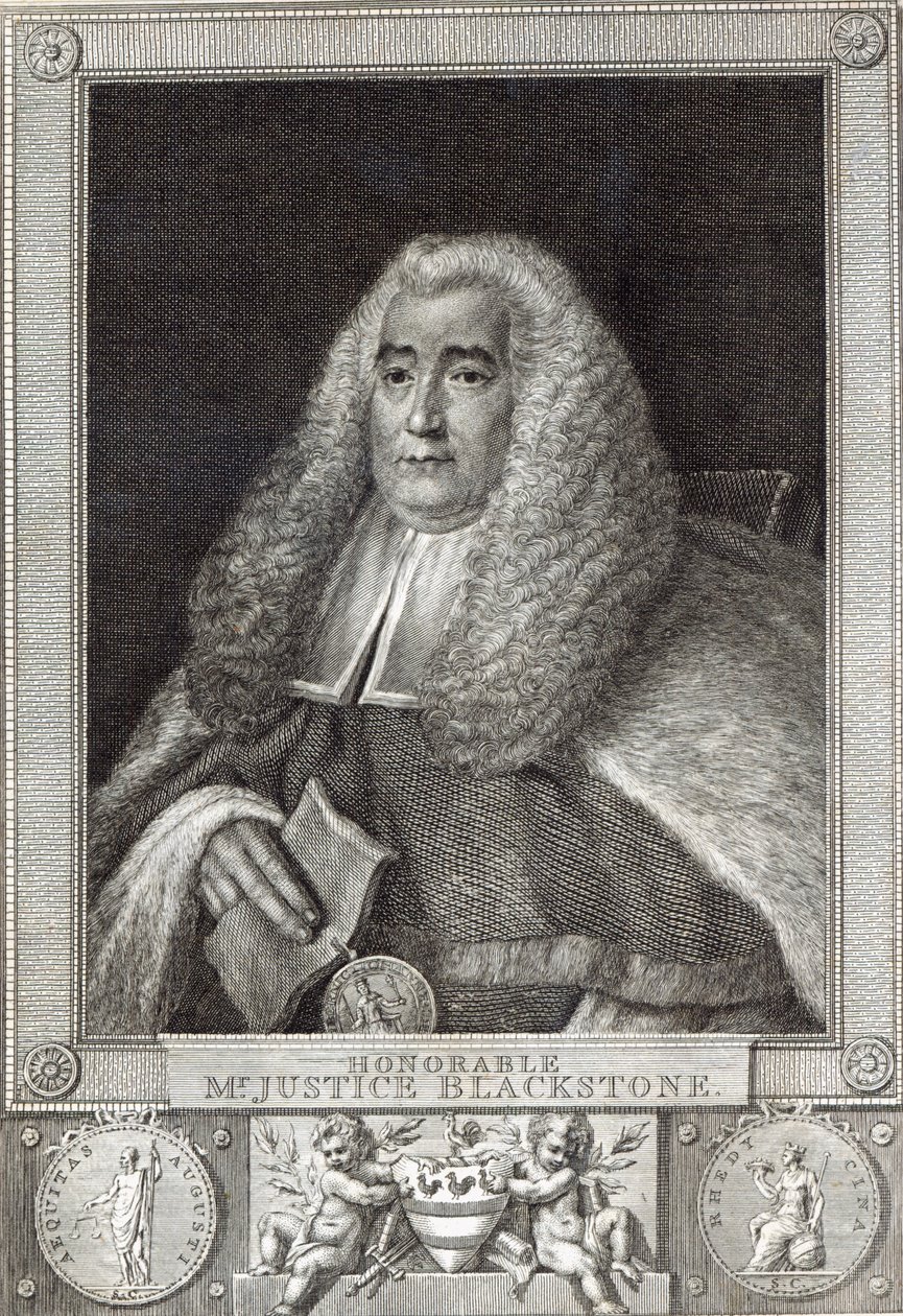 Honourable Mr Justice Blackstone, engraved by Hall by Thomas Gainsborough