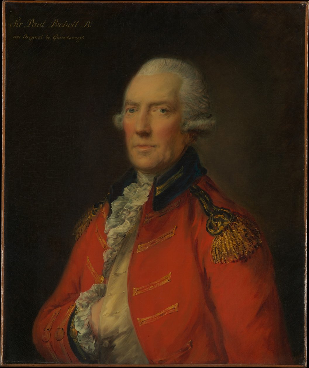 Lieutenant Colonel Paul Pechell (1724-1800) by Thomas Gainsborough