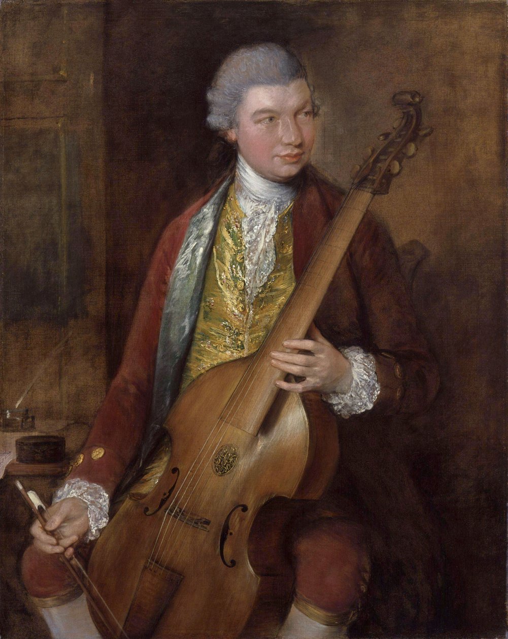 Portrait of Carl Friedrich Abel (1723-1787) by Thomas Gainsborough