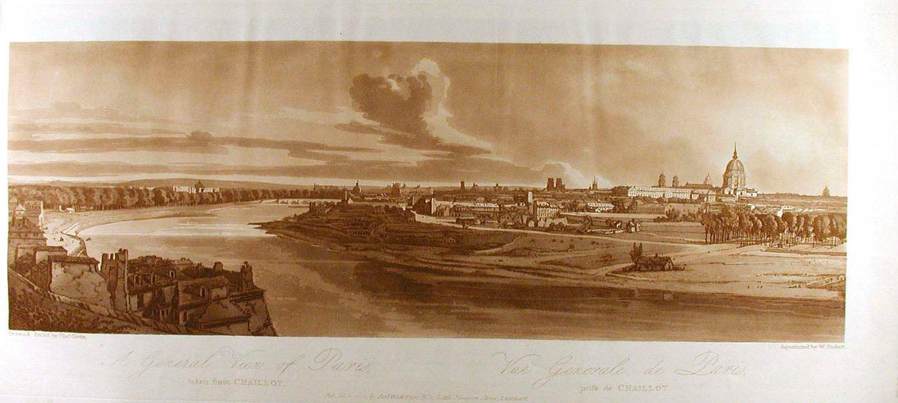 A General View of Paris Taken from Chaillot by Thomas Girtin