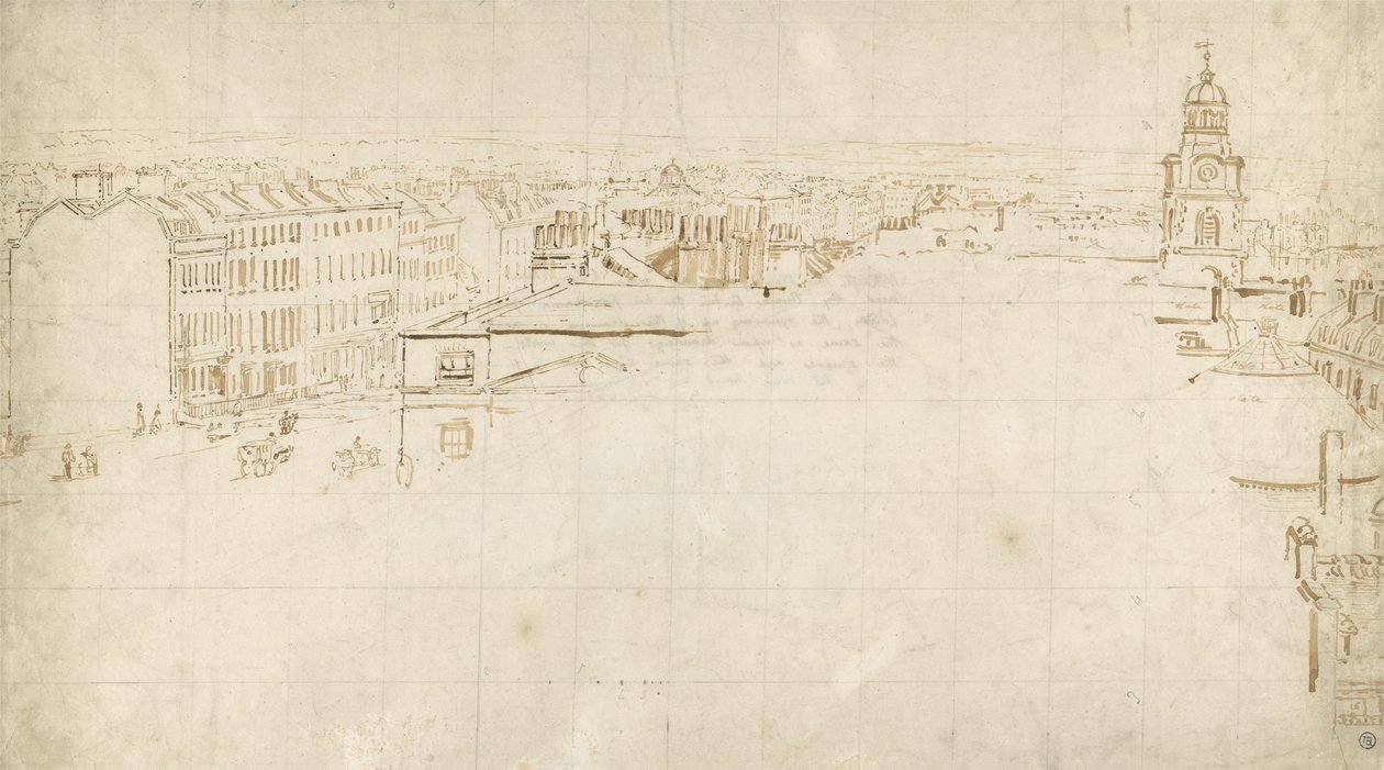 Sketch for the Eidometropolis by Thomas Girtin