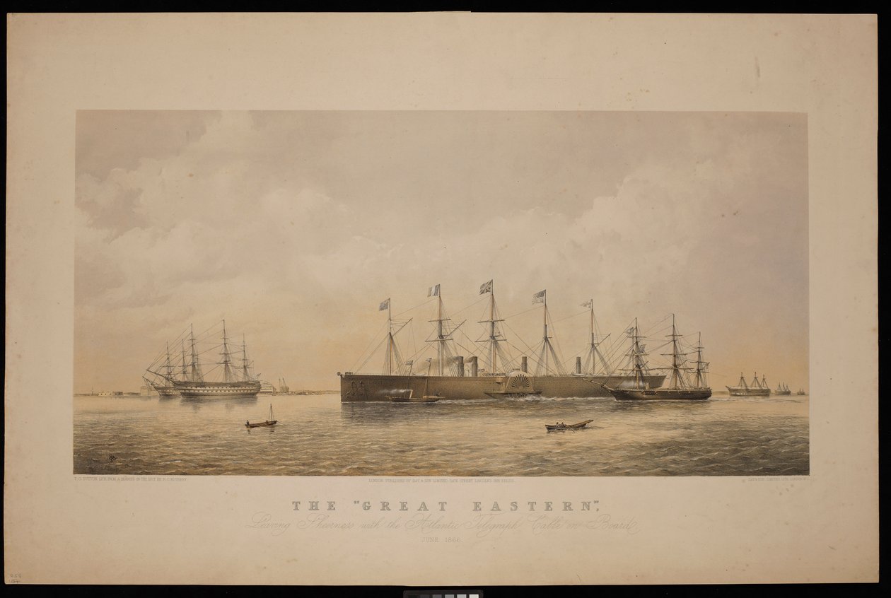 The Great Eastern, Leaving Sheerness with the Atlantic Telegraph Cable on Board June 1866 by Thomas Goldsworth Dutton
