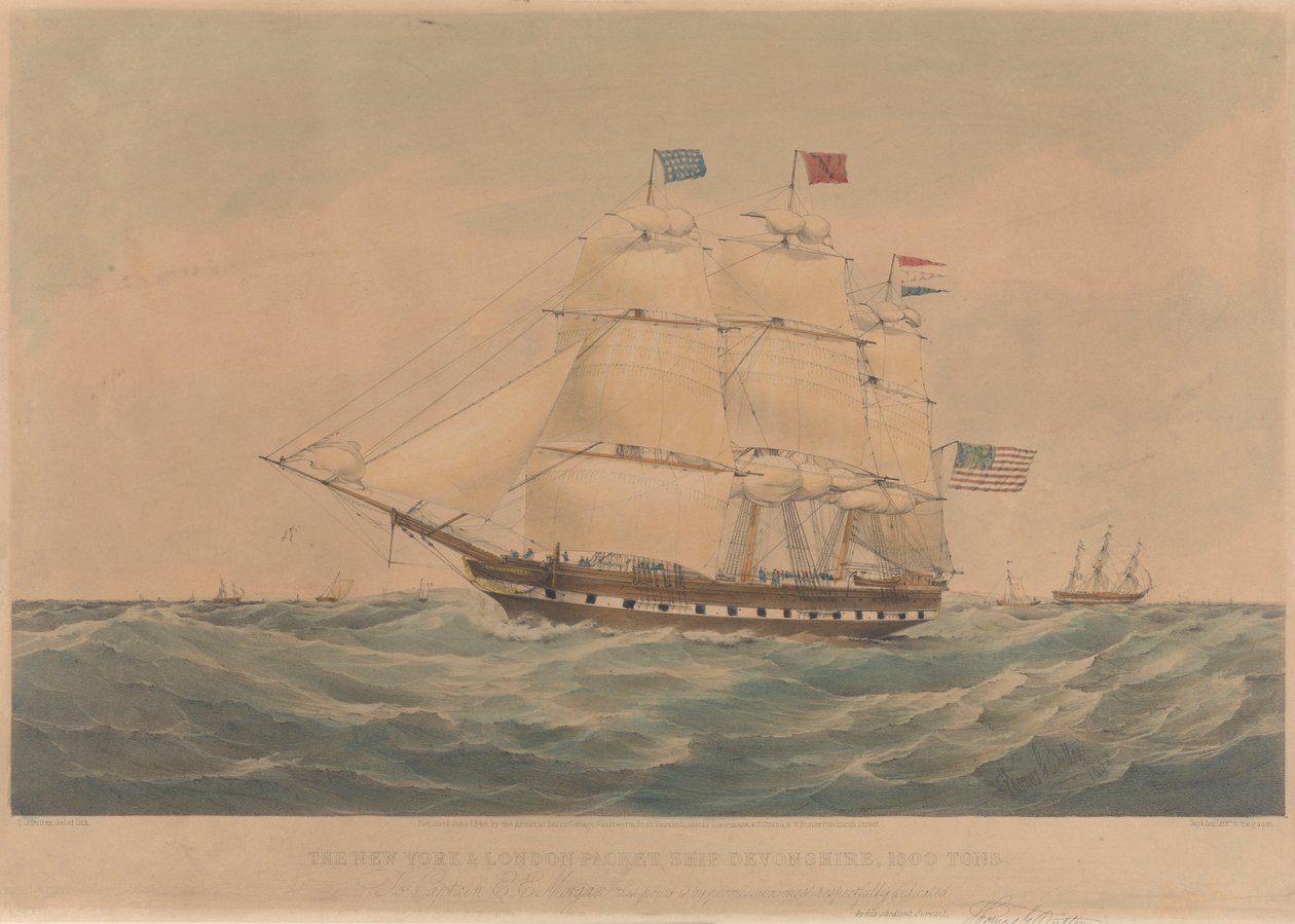 The New York and London Packet Ship 