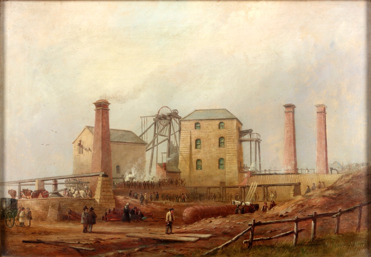 Hartley Colliery after the Disaster, 1869 by Thomas H. Hair