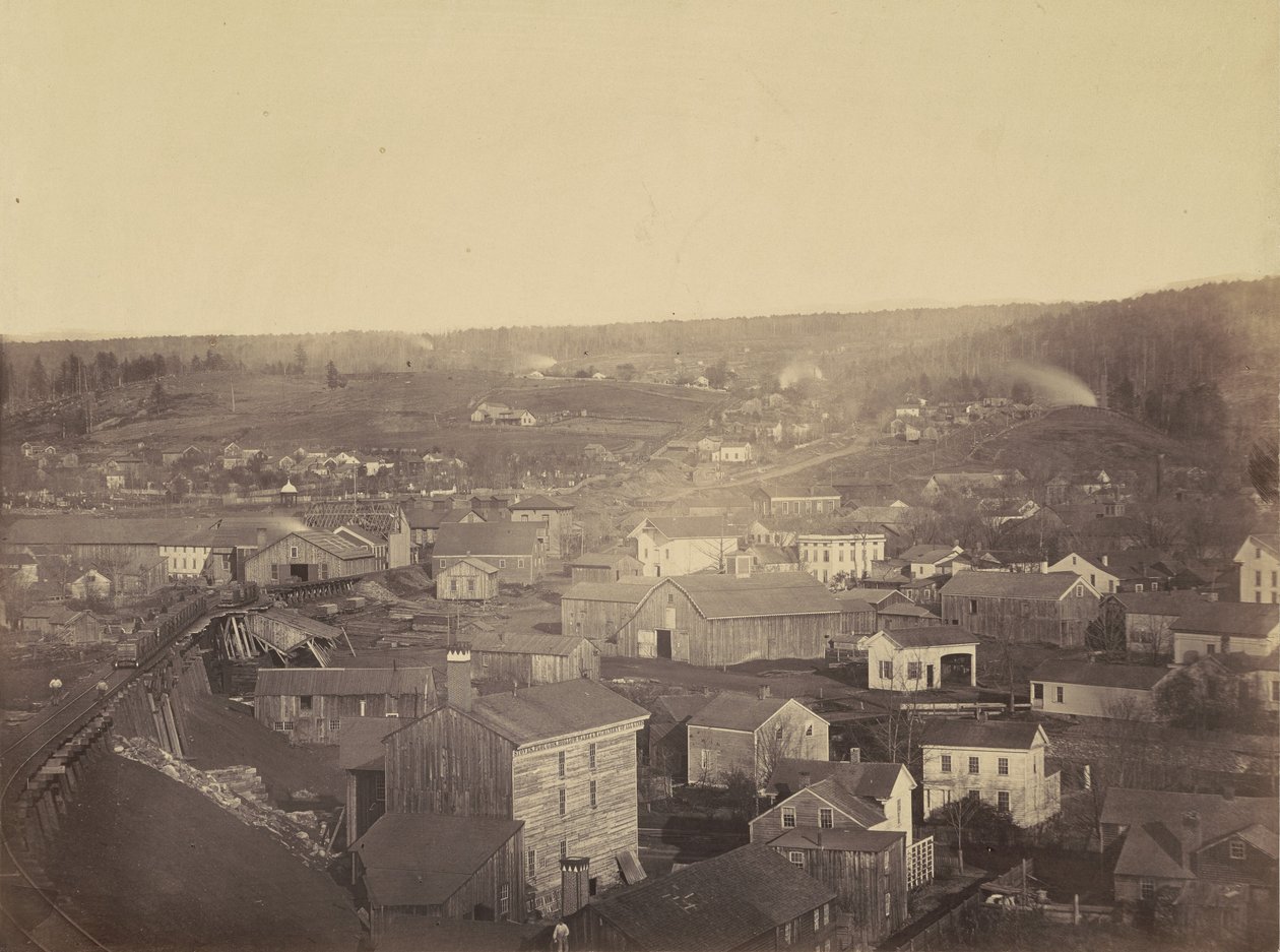 Honesdale, Section 3, Del. & Hudson Canal Co., c. 1863-1865 by Thomas H. Johnson