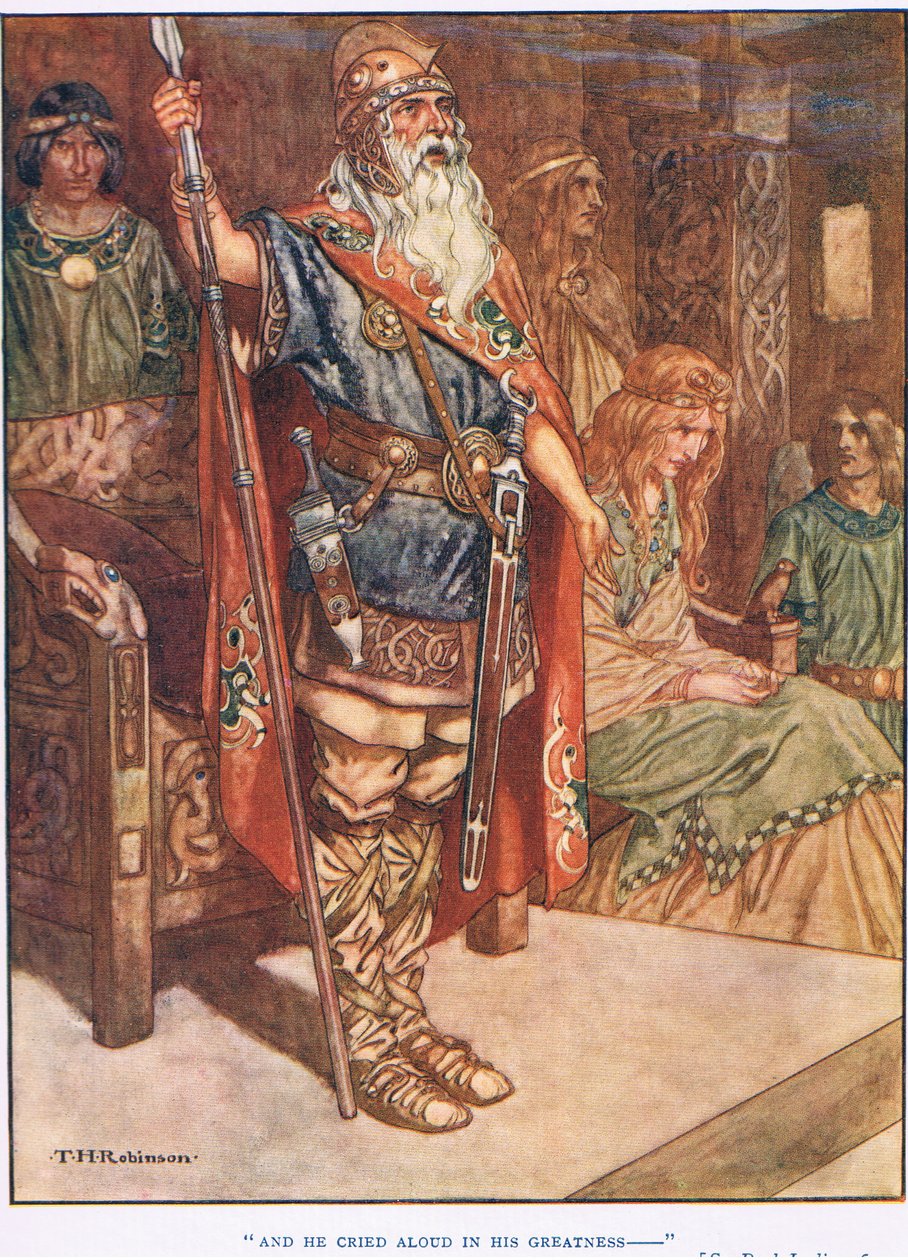 And he cried aloud in his greatness by Thomas Heath Robinson