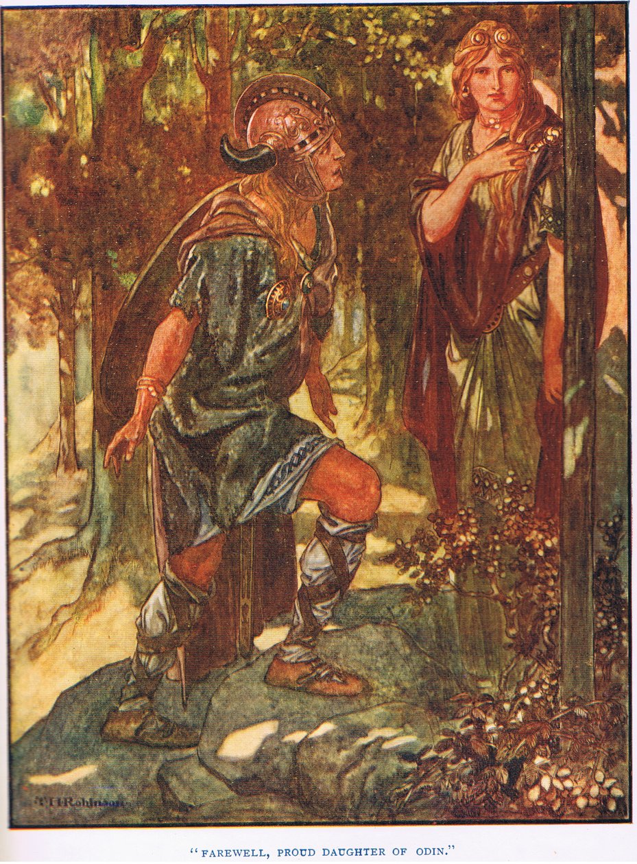 Farewell proud daughter of Odin by Thomas Heath Robinson
