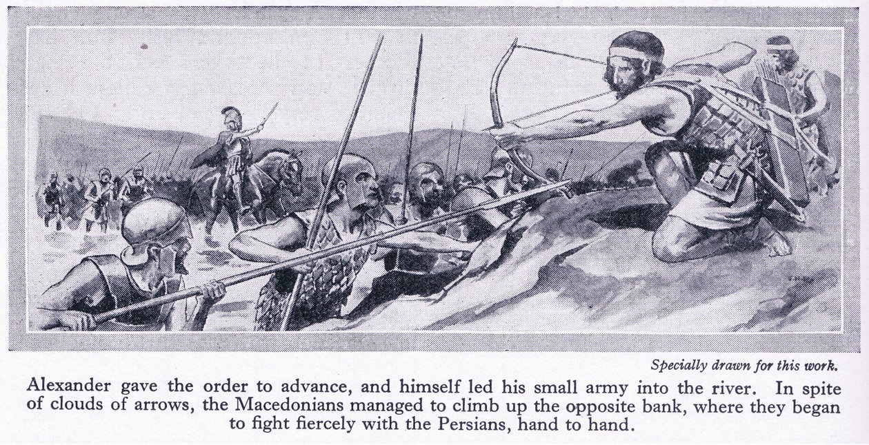 How Alexander Won His Empire: Darius King of Persia Amassed a Great Army, Which Was Defeated by the Macedonians in 334 BC by Thomas Heath Robinson