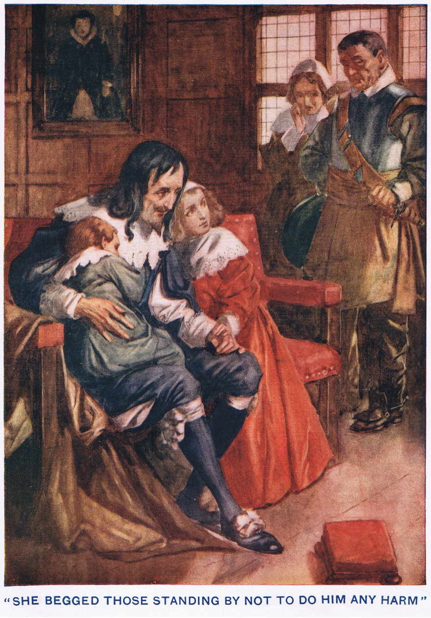 She Begged Those Standing By Not to Do Him Any Harm by Thomas Heath Robinson