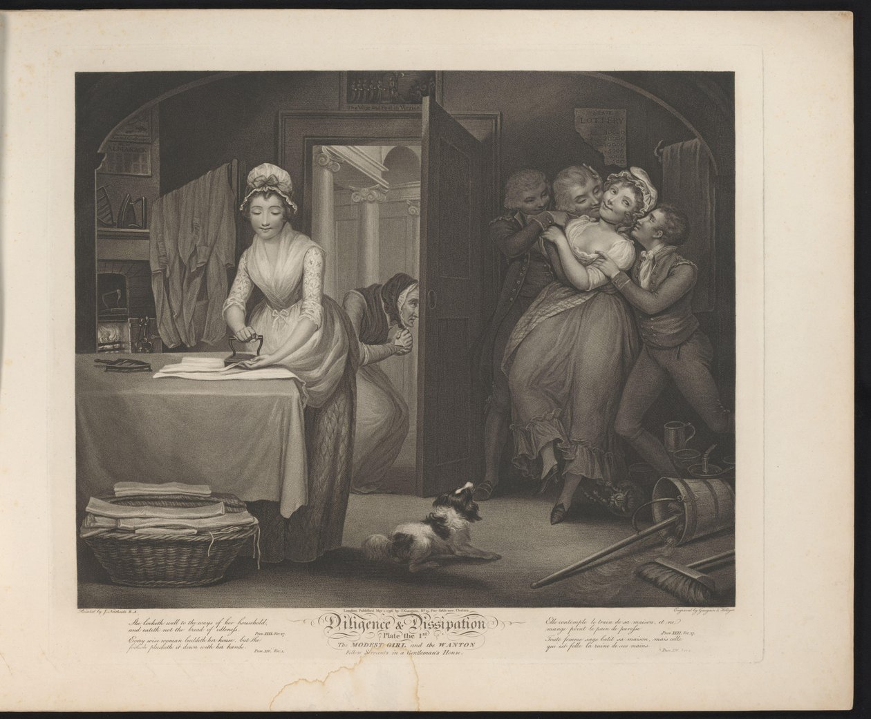 The Modest Girl and the Wanton Fellow Servants in a Gentleman