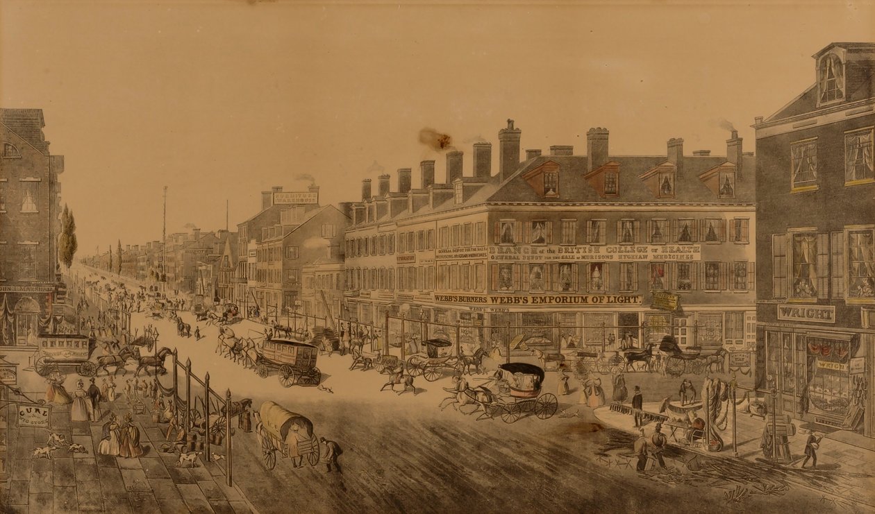 Broadway, New York, 1836 (Showing Webb