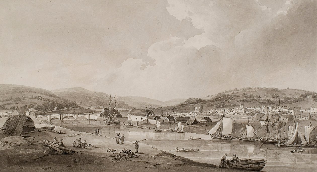 Neath, from the South Side of the River by Thomas Hornor