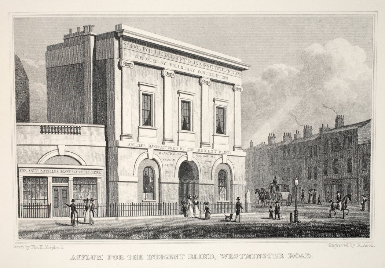 Asylum for the Indigent Blind, Westminster Road, from 