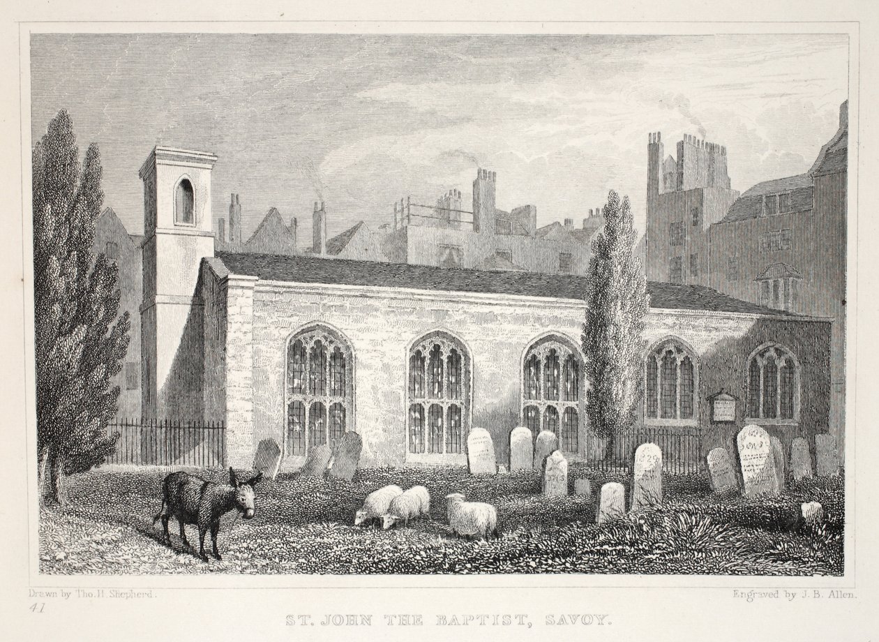 Church of St John the Baptist, Savoy, from 
