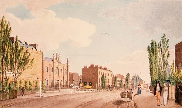View of the Female Reform and the New Chapel of the Philanthropic School, St. George