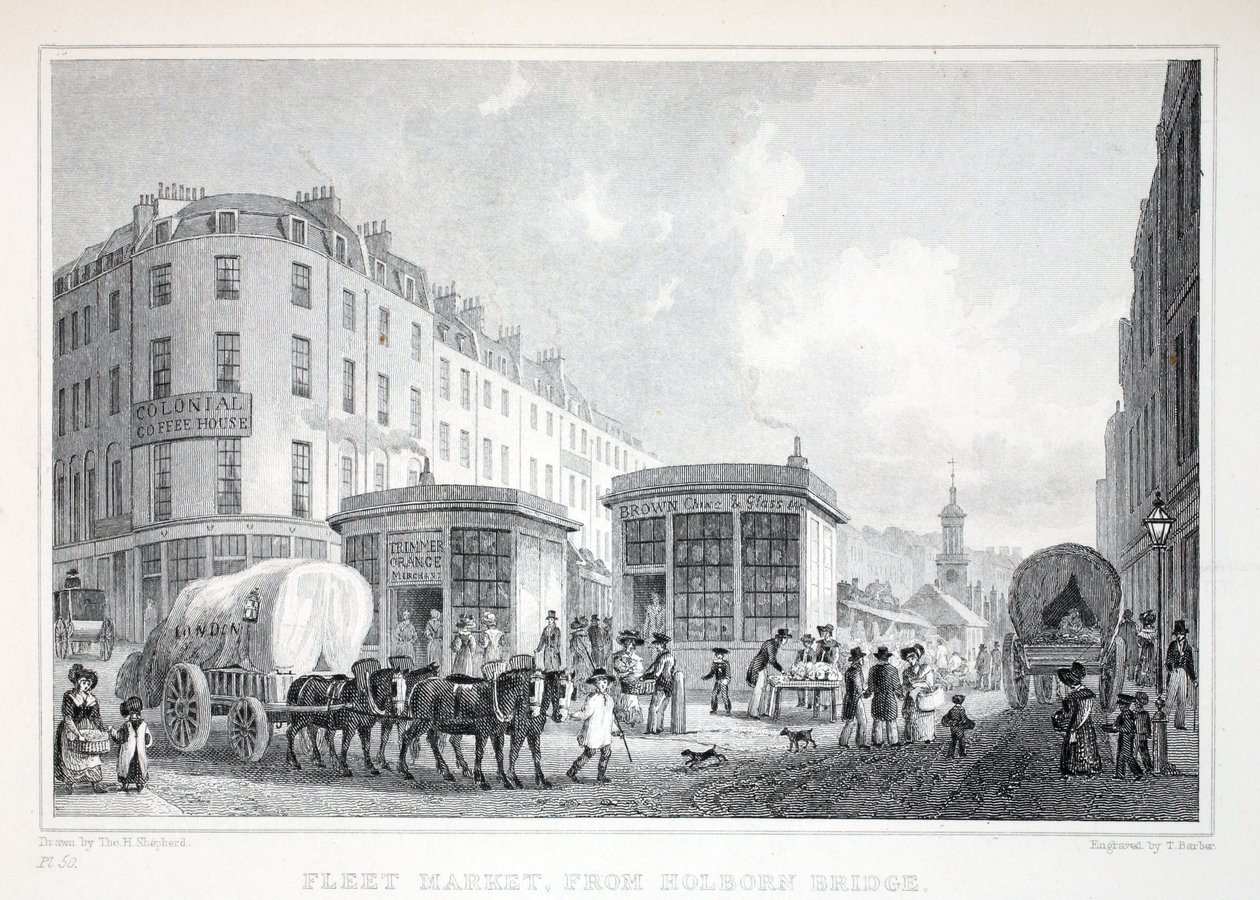Fleet Street, from Holborn Bridge, from 