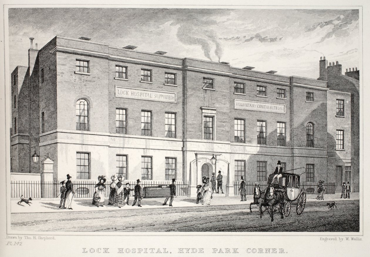 Lock Hospital, Hyde Park Corner, from 