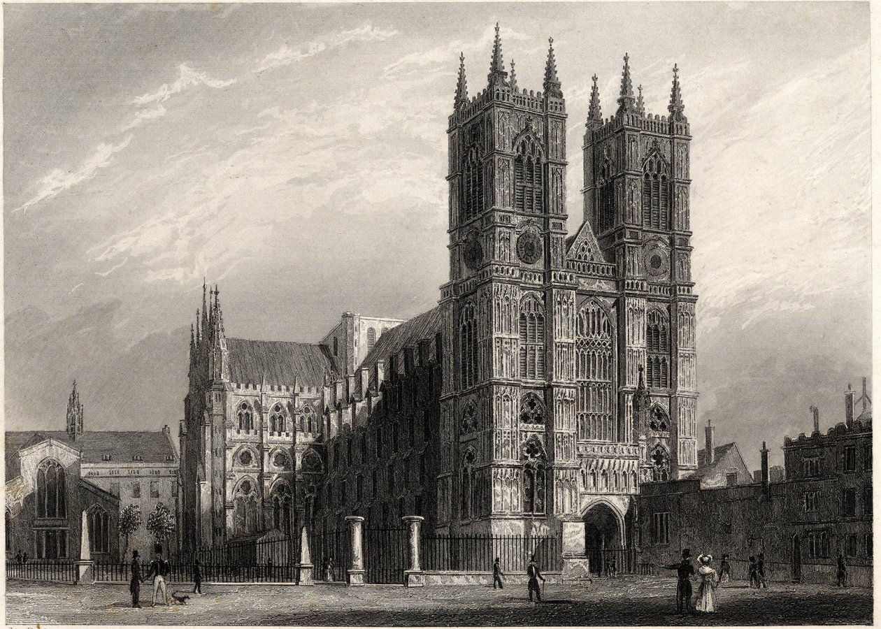 London, View of the Abbey of Westminster by Thomas Hosmer Shepherd