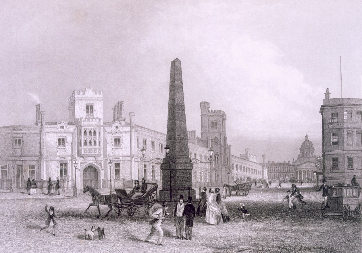School for the Indigent Blind and Bethlehem Hospital, c.1851-55 by Thomas Hosmer Shepherd
