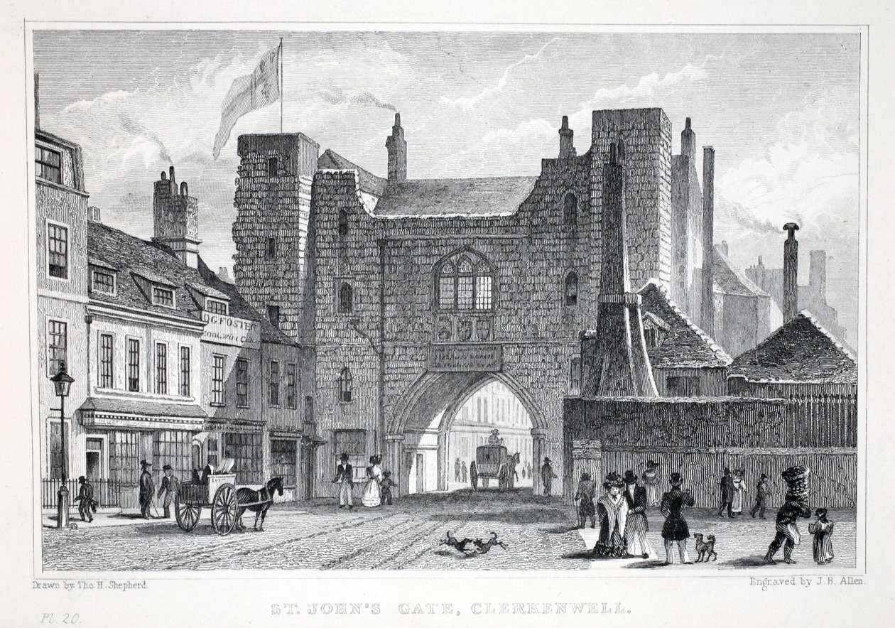 St Johns Gate, Clerkenwell, from 