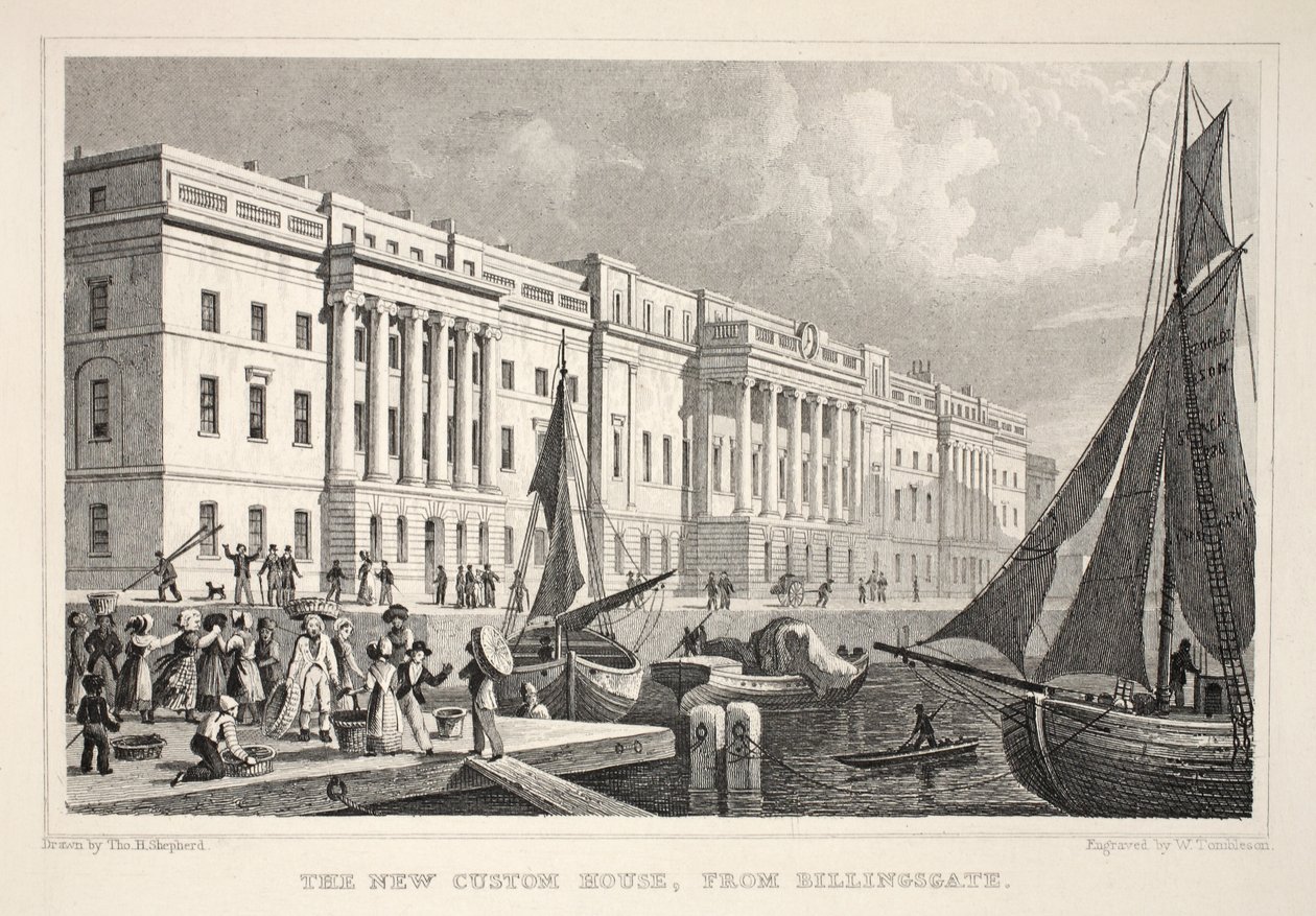 The New Custom House, from Billingsgate, from 