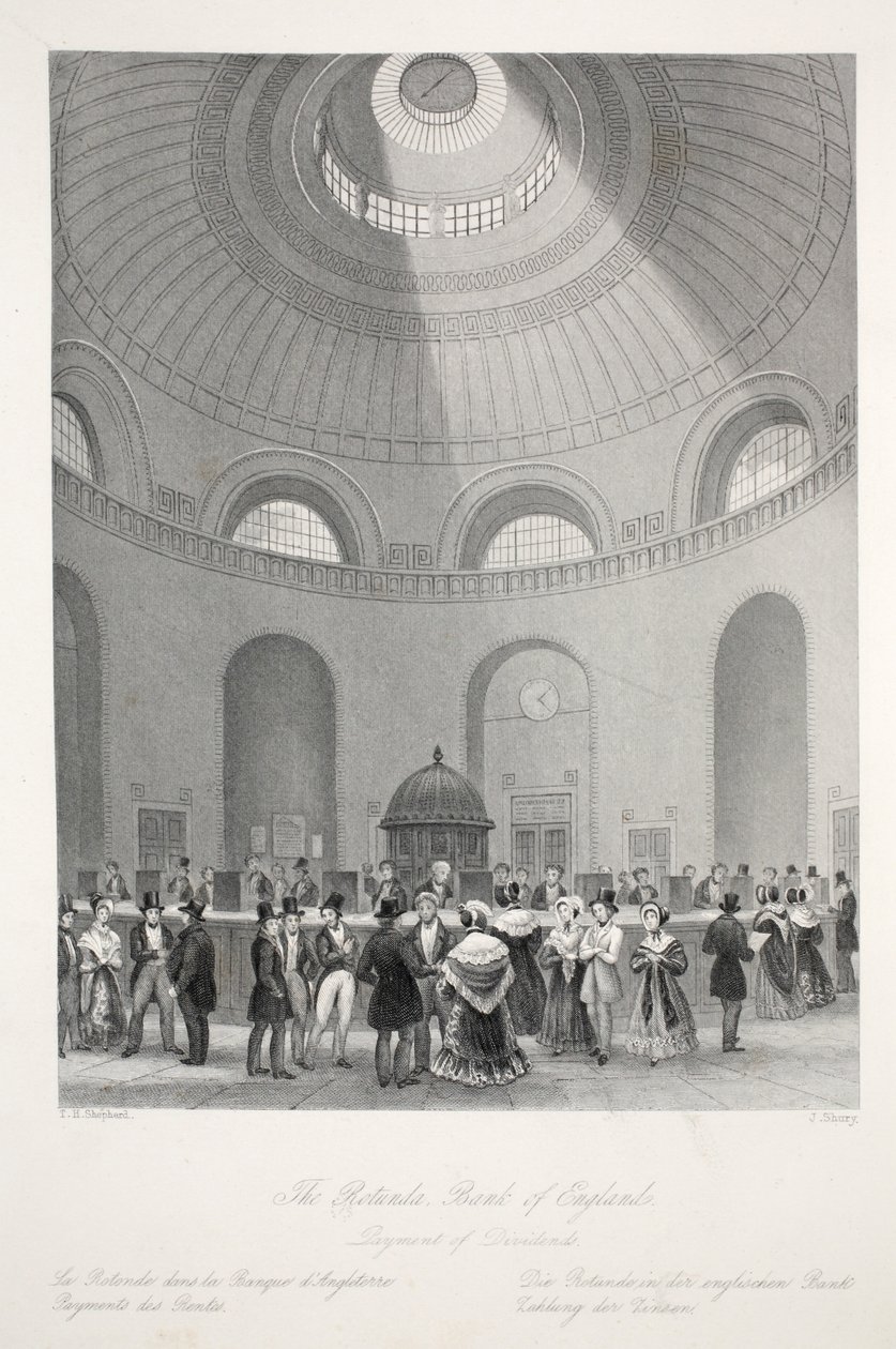 The Rotunda at the Bank of England, from 