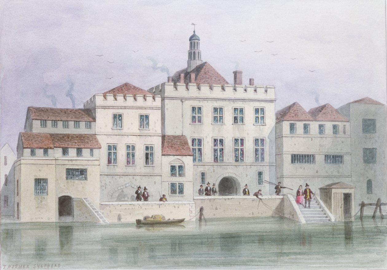 View of Old Fishmongers Hall, 1650 by Thomas Hosmer Shepherd