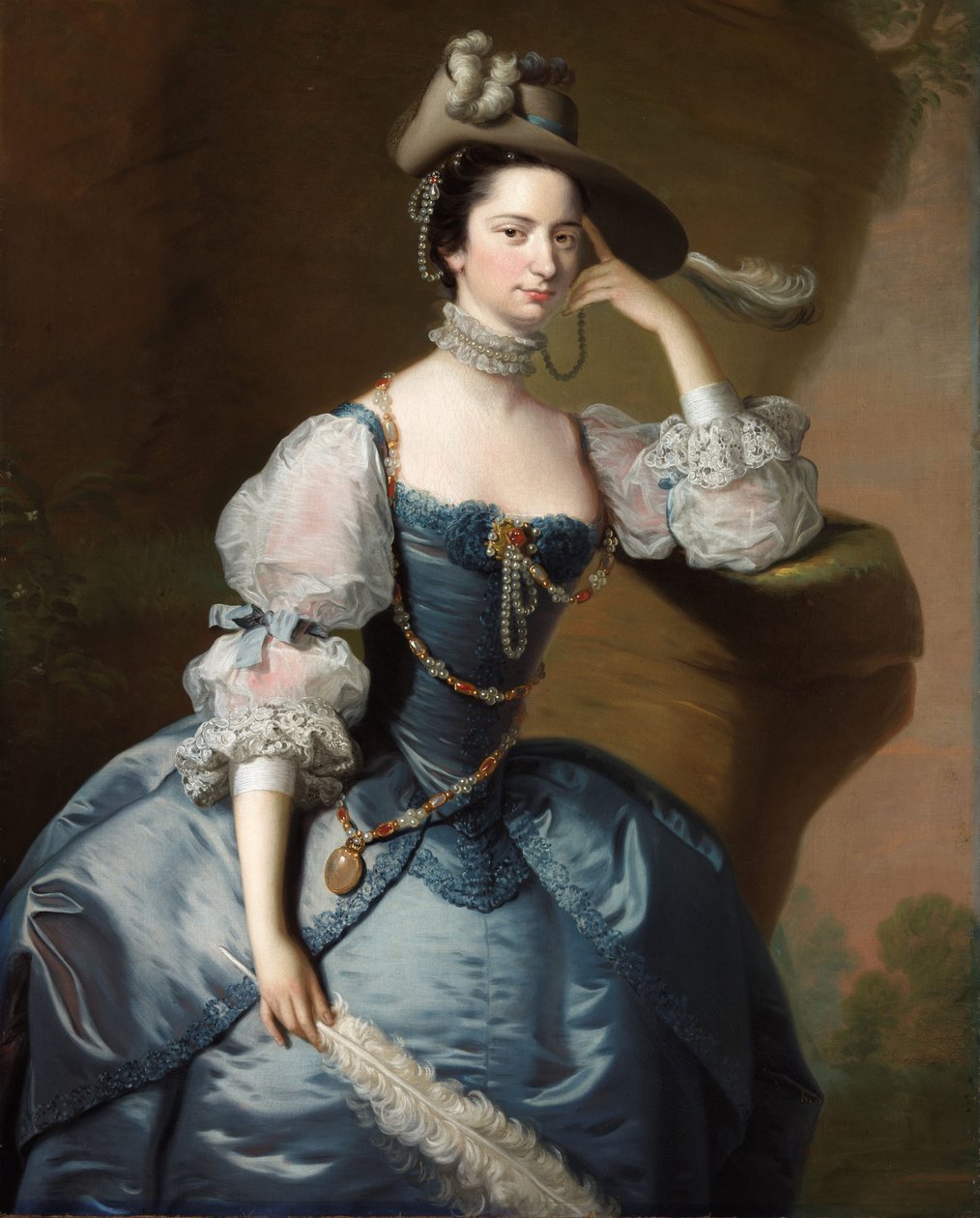 Portrait of Margaret, Lady Oxenden by Thomas Hudson