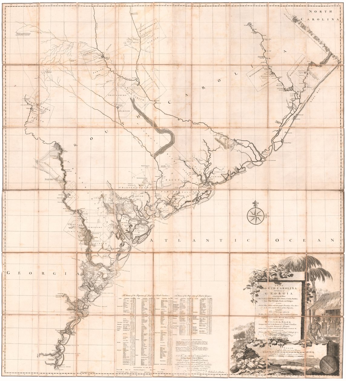 A Map of South Carolina and a Part of Georgia by Thomas Jefferys