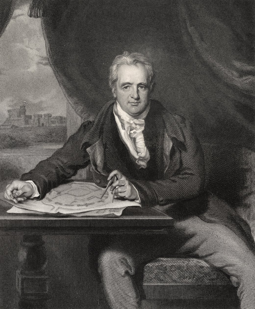 Sir Jeffry Wyatville, engraved by H. Robinson, from 
