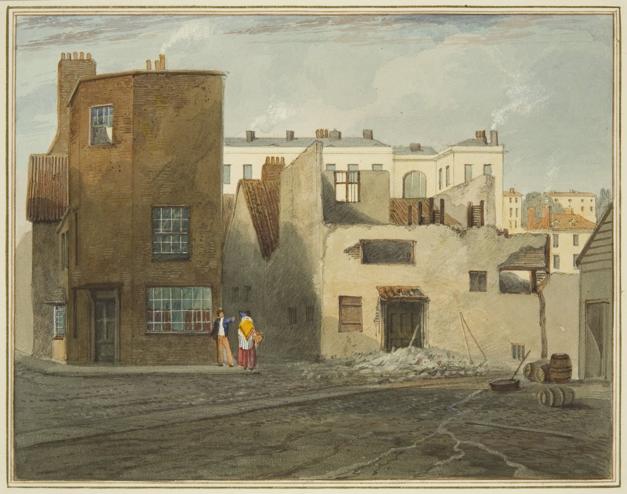 Back of Infirmary, showing Whitson Street by Thomas Leeson the Elder Rowbotham