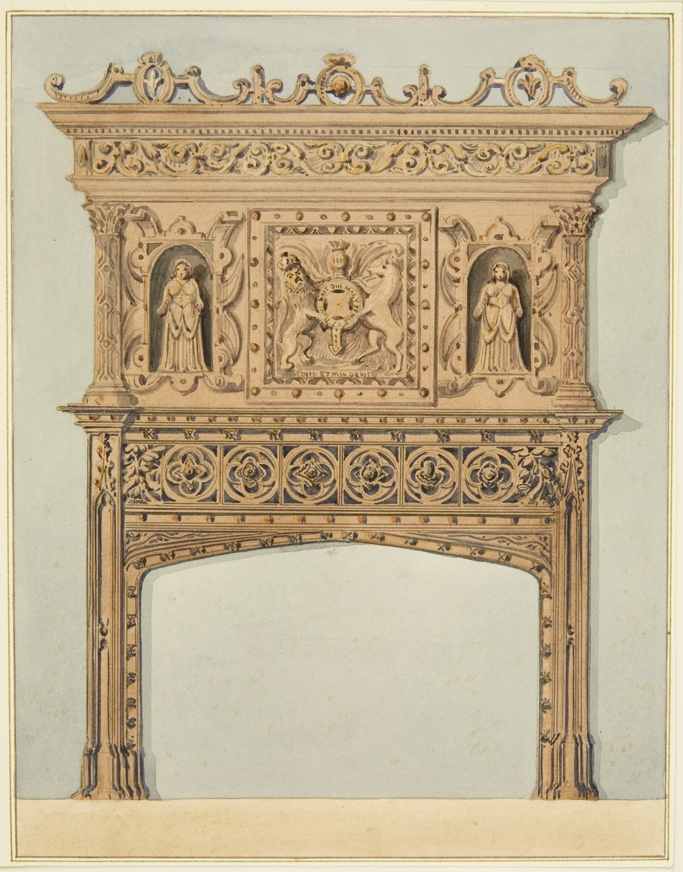 Chimneypiece in the Great Room of the Mint, now St Peter
