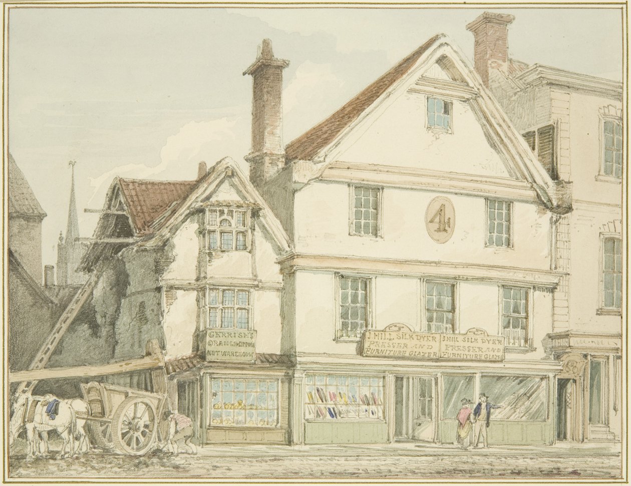 North-West Angle of Broadmead by Thomas Leeson the Elder Rowbotham