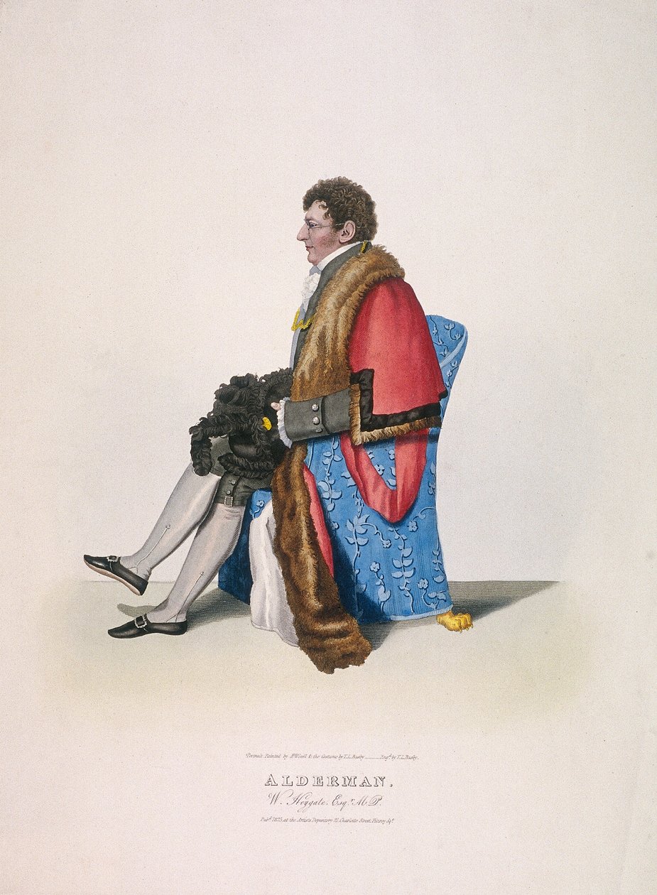Alderman Sir William Heygate, Seated and in Civic Costume Showing Robe and Hat by Thomas Lord Busby