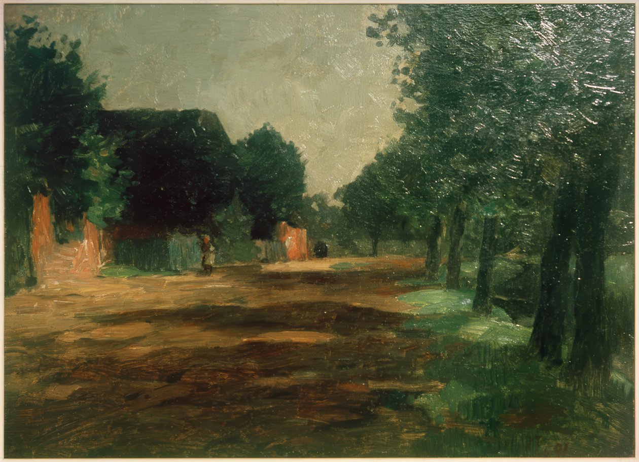 Village Street in Siethwende by Thomas Ludwig Herbst