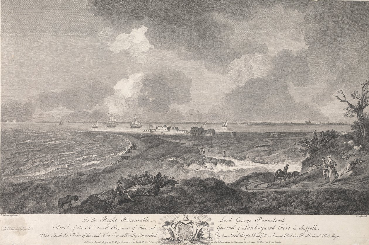 South East View of Land-Guard Fort, in Suffolk by Thomas Major