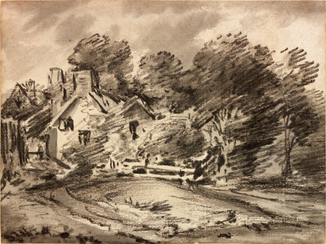 Landscape with Cottage by Thomas Monro