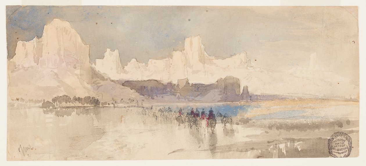 Canyon of the Rio Virgin, South Utah by Thomas Moran