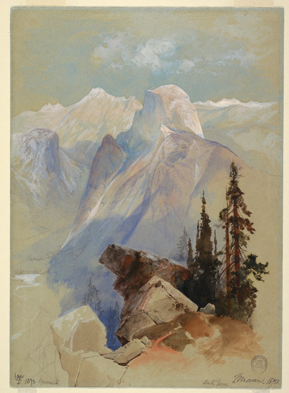 Half Dome, Yosemite, 1873 by Thomas Moran