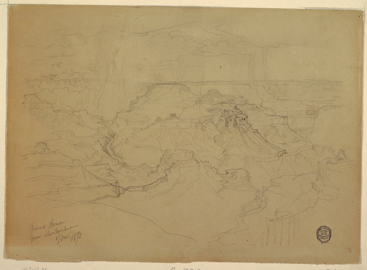 The Grand Canyon in the Rain, 1873 by Thomas Moran